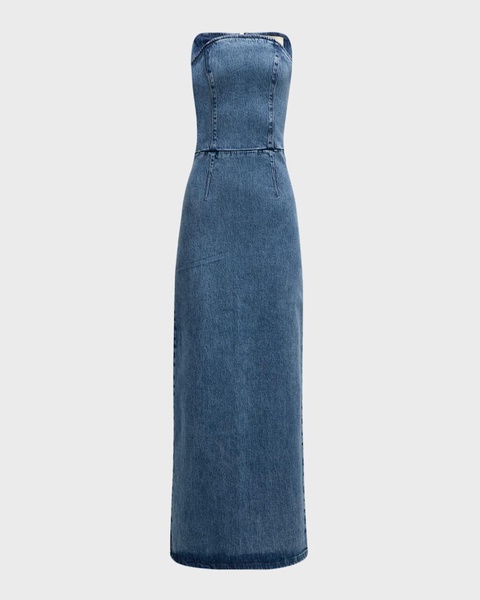 Frenchie Strapless Denim Tube Dress