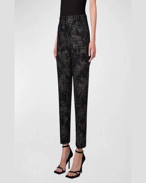 Feryn Denim Jacquard Tapered Pants