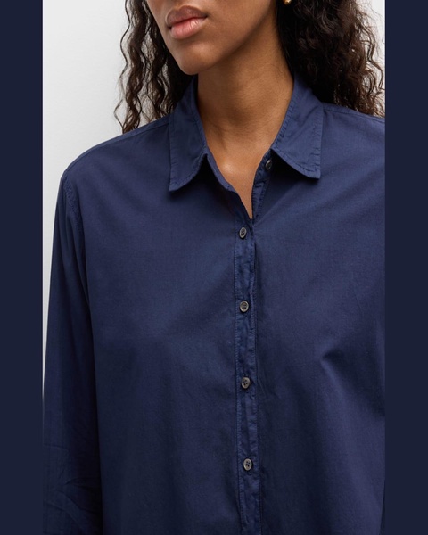 Beau Button-Down Silk Crepe De Chine Shirt