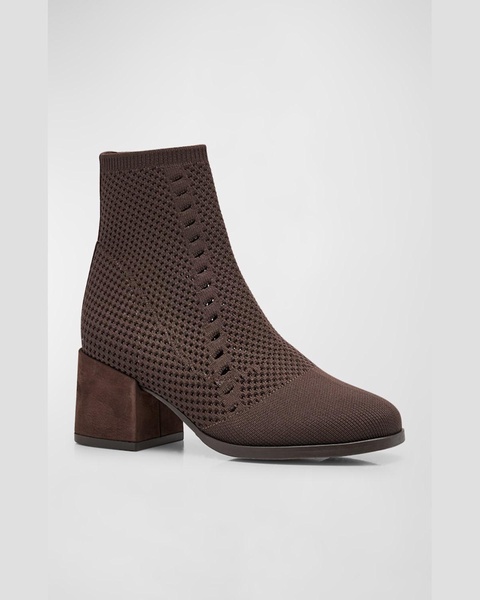 Paron Stretch Crepe Knit Booties