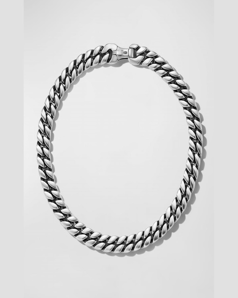 Men's Curb Chain Bracelet in Silver, 6mm