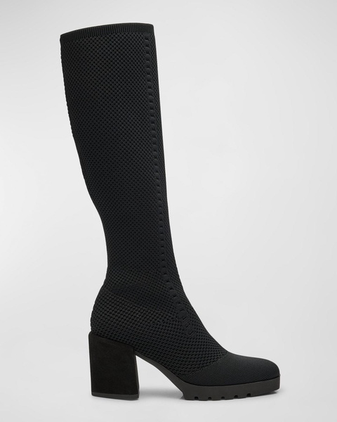 Syd Knee-High Stretch Knit Boots