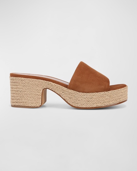 Margo Suede Platform Espadrille Sandals