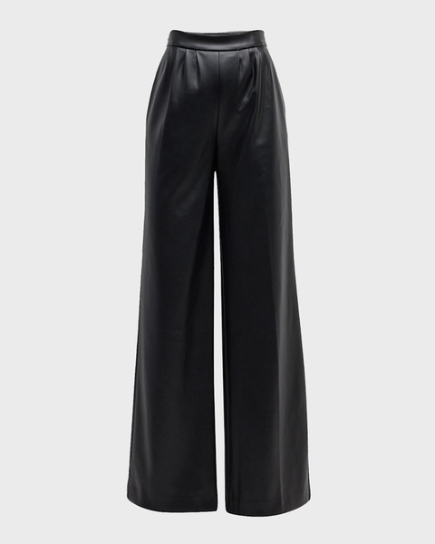 Pleated Wide-Leg Trousers