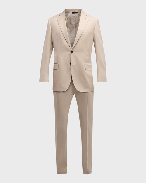 Men's Twill Wool Suit