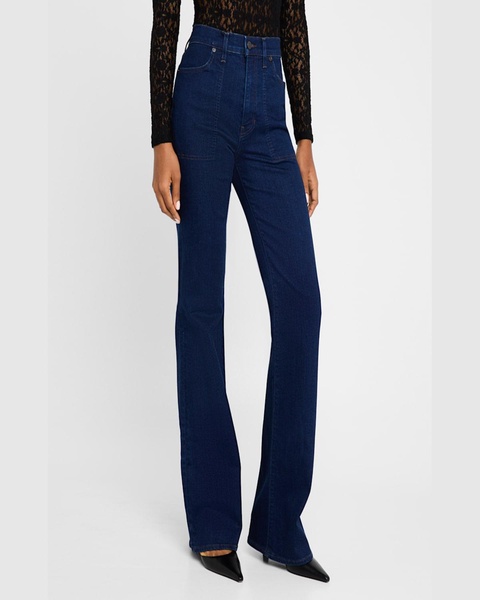 Crosbie Wide-Leg Jeans with Patch Pockets