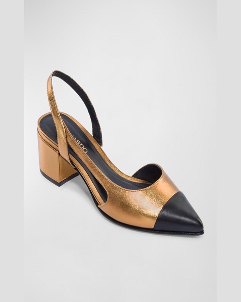 Monroe Cap-Toe Slingback Pumps