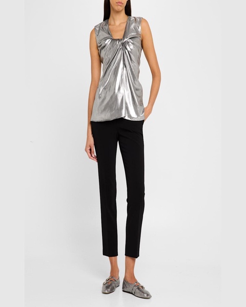 Twisted Metallic Tank Top