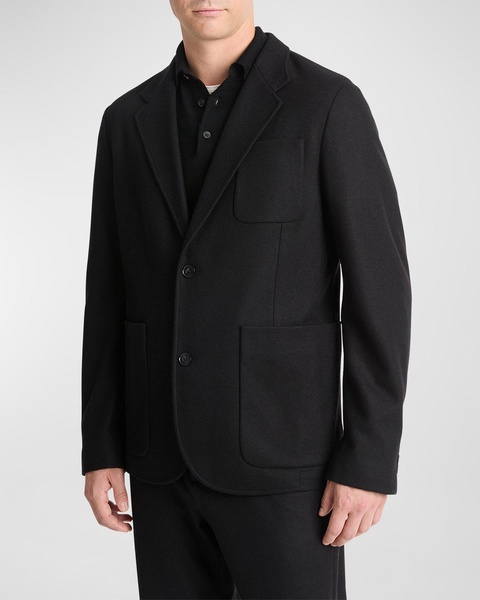 Men's Wool-Blend Solid Blazer