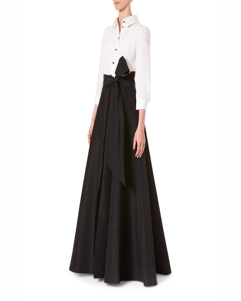 Icon Two-Tone Trench Gown