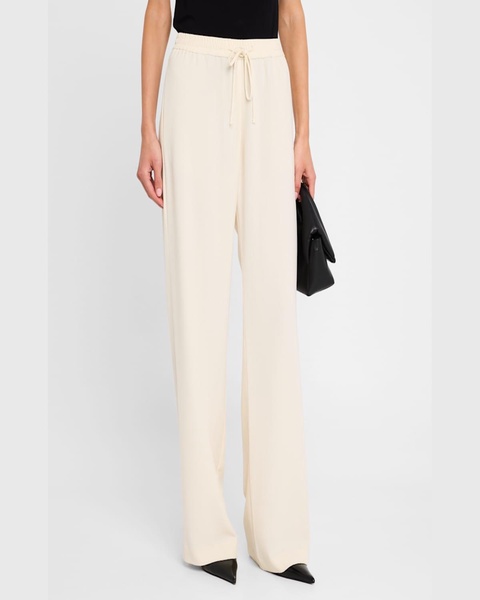 Crepe Drawstring Resort Pants