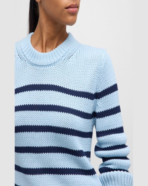 Alise Striped Cotton Sweater