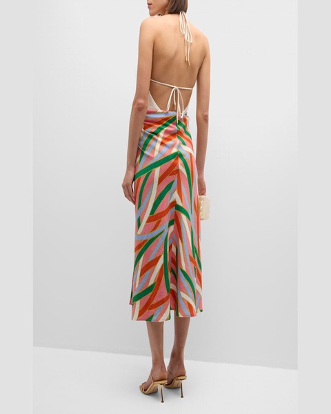 Romilly Fringe-Trim Coverup Maxi Skirt