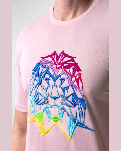 Men's Neon Embroidered T-Shirt