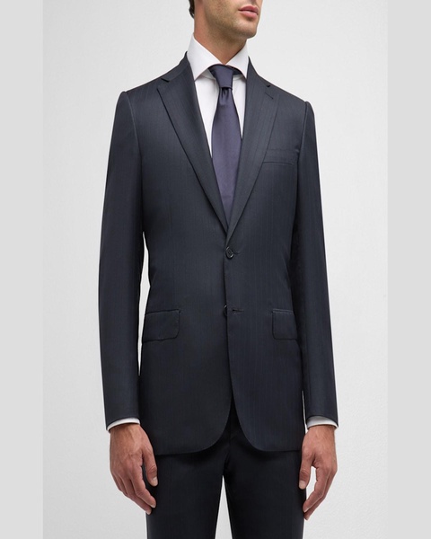 Men's Wool Pinstripe Suit