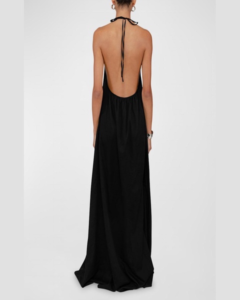 Yoko Backless Halter Maxi Dress