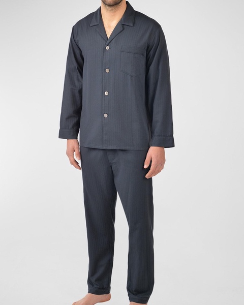 Men's Piped Pajama Set