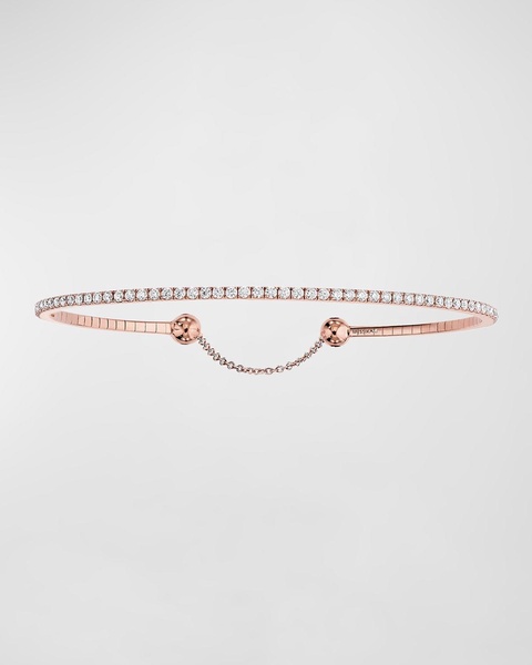 Skinny 18K Rose Gold Diamond Tennis Bracelet