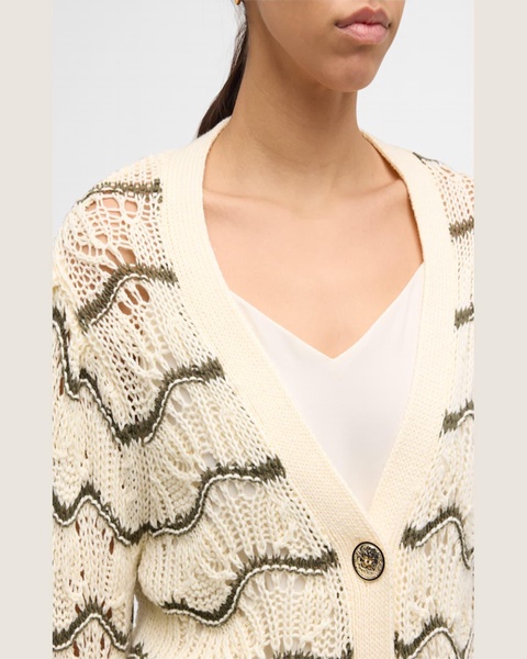 Daniella Wavy Striped Cardigan 