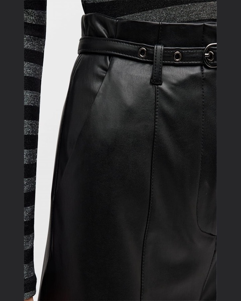 Analise Vegan Leather Cropped Pants