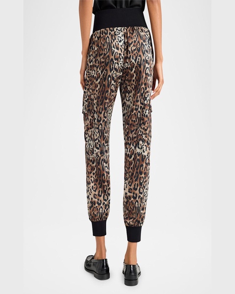 Giles Leopard-Print Pants