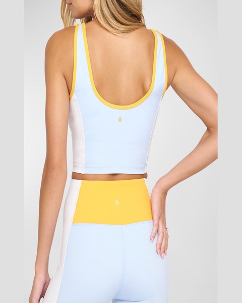 Indie Colorblock Cropped Tank Top