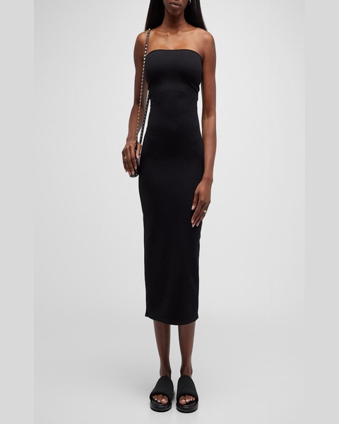 Rio Bandeau Back-Slit Midi Dress