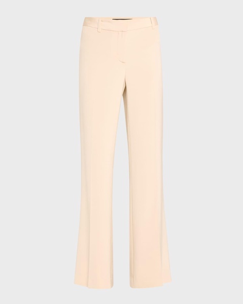 Alaska Straight-Leg Stretch Silk Pants