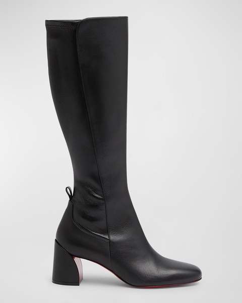 Jane Leather Red Sole Knee Boots