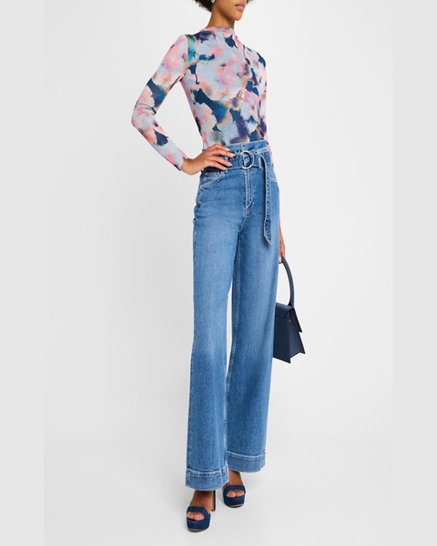 Descanso Belted Wide-Leg Jeans 