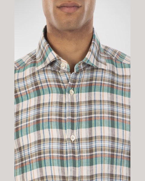 Men's Madras Linen Sport Shirt