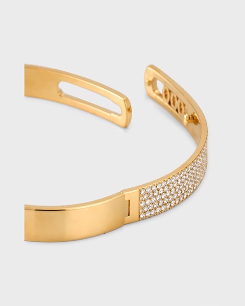 Move Uno 18K Yellow Gold Diamond Pave Bangle Bracelet