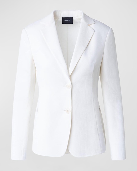 Lavino Structured Cotton Blazer Jacket