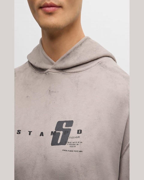 Men's Transit Splatter Cropped Hoodie