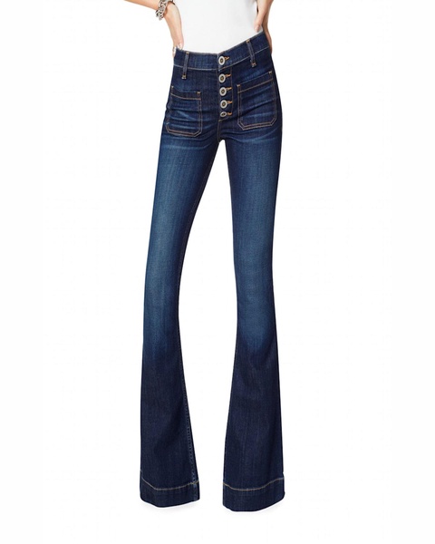 Cindy High-Rise Flare Stretch Denim Jeans