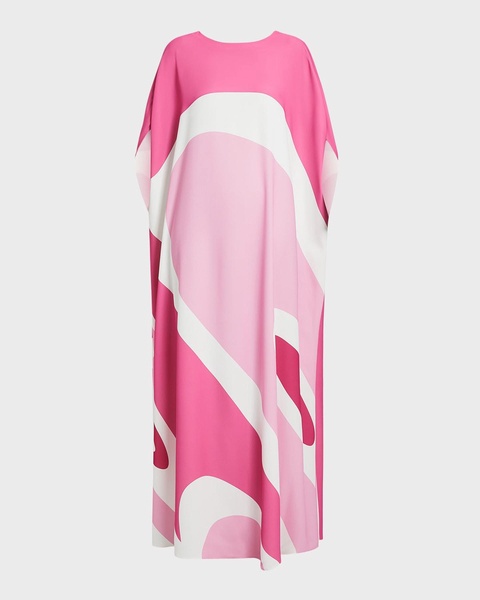 Plus Size Teramo Abstract-Print Maxi Dress