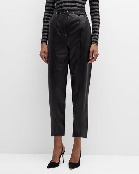 Analise Vegan Leather Cropped Pants