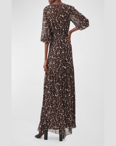 Shalina Animal-Print A-Line Maxi Dress