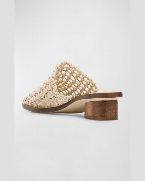 Merida Leather Net Slide Mules