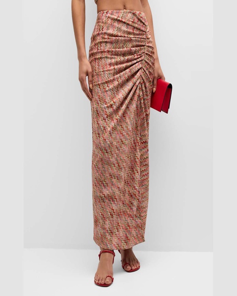 Mable Chevron Midi Skirt 