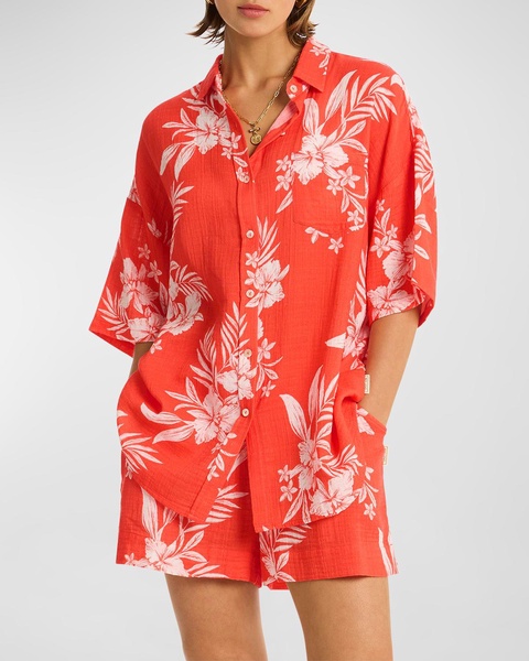 Aloha Button-Front Shirt