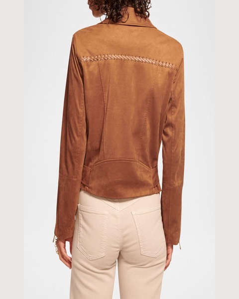 Henrietta Faux Suede Moto Jacket