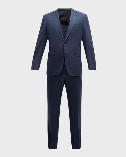 Men's Textured Solid Suit