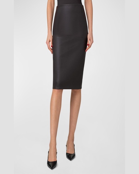 Nappa Leather Pencil Skirt