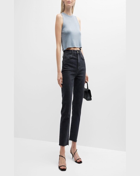  Ms. Hawn High Rise Crop Loose Skinny Jeans