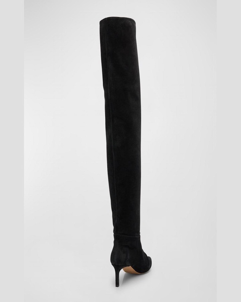 Carolina Slouchy Suede Over-The-Knee Boots