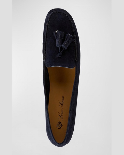 Suede Tassel Moccasin Loafers