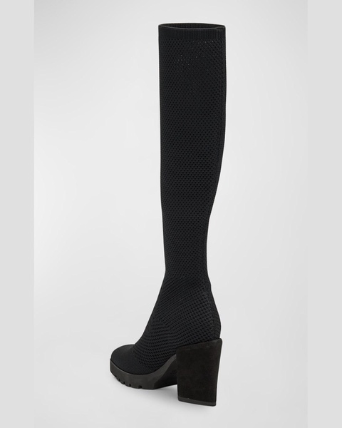 Syd Knee-High Stretch Knit Boots