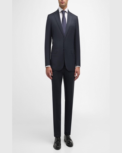 Men's Wool Pinstripe Suit