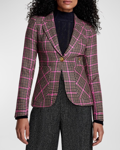 Duchess Plaid Patch Pocket Blazer